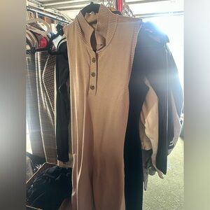 Ensemble Beige Knit Sweater dress